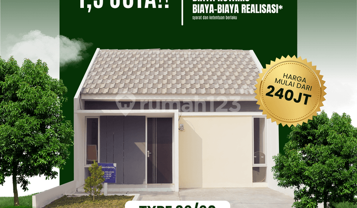 Kesempatan emas untuk warga Lumbang – Rumah Type 36/60 Edelweis