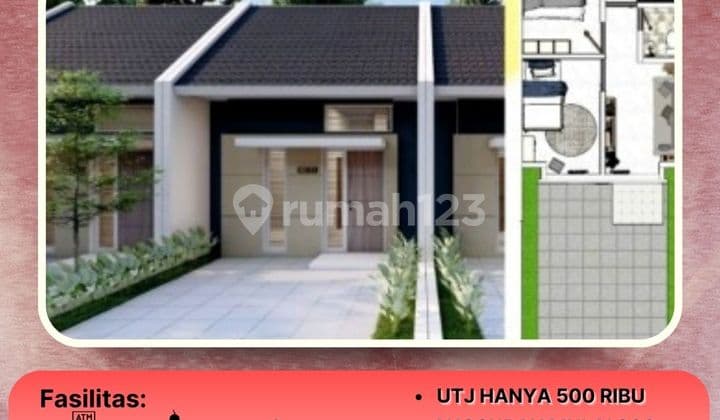 Rumah Type Wahid 30/60 Blok F9 no 7 Cicilan Flat, Hidup Nyaman