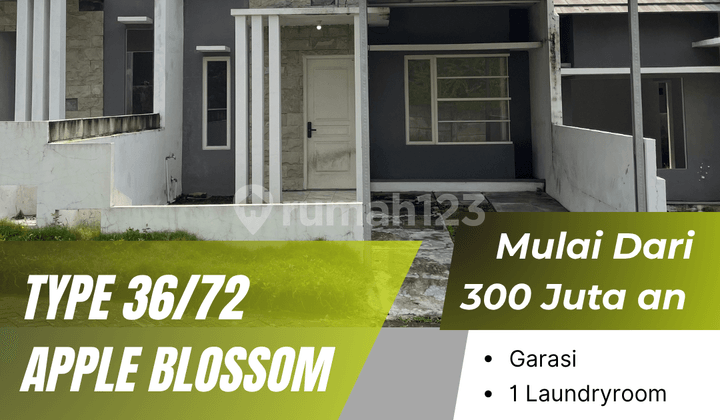 Rumah Type 36/72 Apple Blossom Blok B1-09, Cicilan 1 Jutaan
