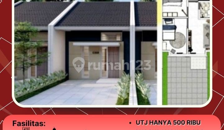 Rumah Type Wahid 30/60 Blok D2 no 5 KPR Besar, Cicilan Kecil