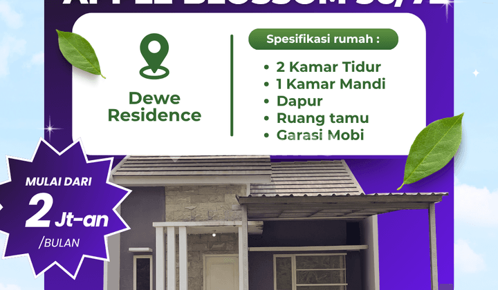 Type Apple Blossom 36/72 B1-30, Cicilan Mulai 1 Jutaan