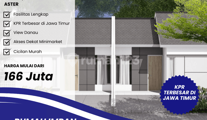 Rumah Hunian Minimalis Modern - Type Aster 36/60 Blok A10