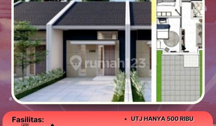 Rumah Type Wahid 30/60 Blok L7 no 5 Cicilan Flat Anti Ribet