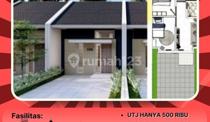 Rumah TYpe Wahid 30/60 Blok C3 no 6 Bayar Flat, Hidup Enteng