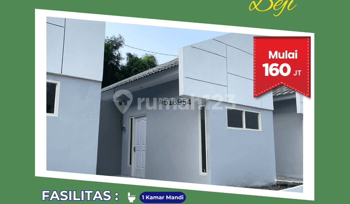 Rumah dijual Type SHUBUH 36/72 Blok D4/03 - Legalitas Aman