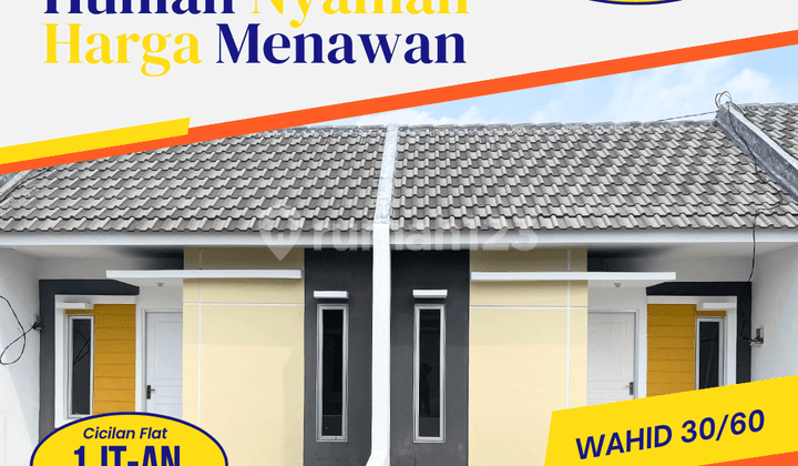 Jual rumah modern Type WAHID 30/60 Blok A3/02 – Uang Muka 0%