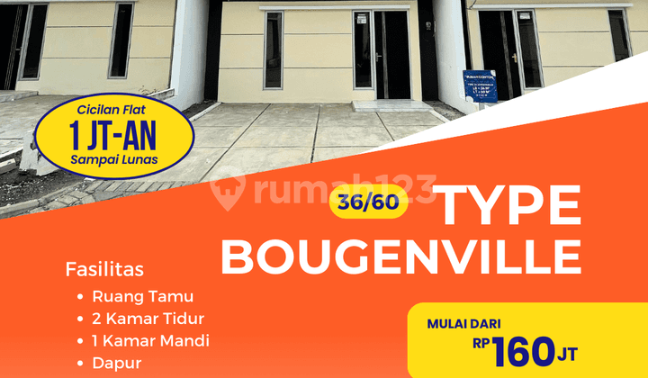 Rumah Murah di Pasuruan Bougenville 36/60 Blok D1 No.17