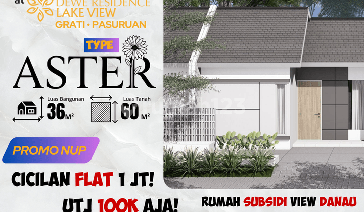 Rumah Subsidi Type Aster Sulaiman Kraton Pasuruan, All In 4 Juta Sampai Terima Kunci!