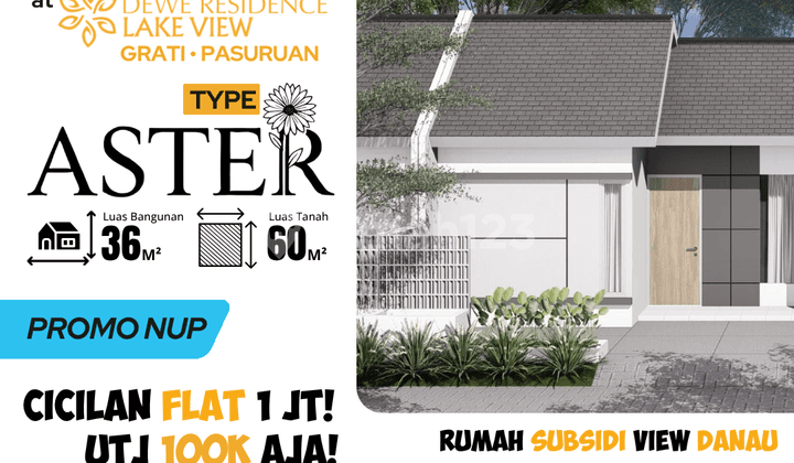"Rumah Modern 1 Lantai di Bangil, Desain Minimalis Asri!"