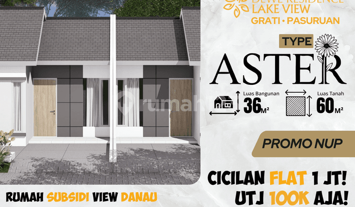Cicilan Flat 1 Jutaan/Bulan Rumah Baru di Pasuruan