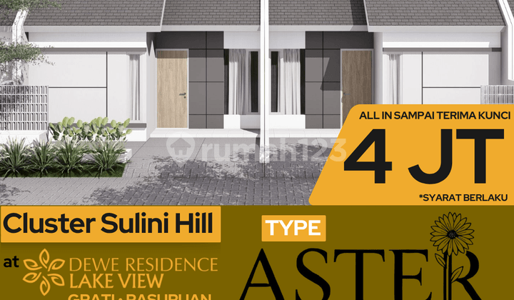 Rumah Idaman Keluarga Type Aster View Danau dan Strategis