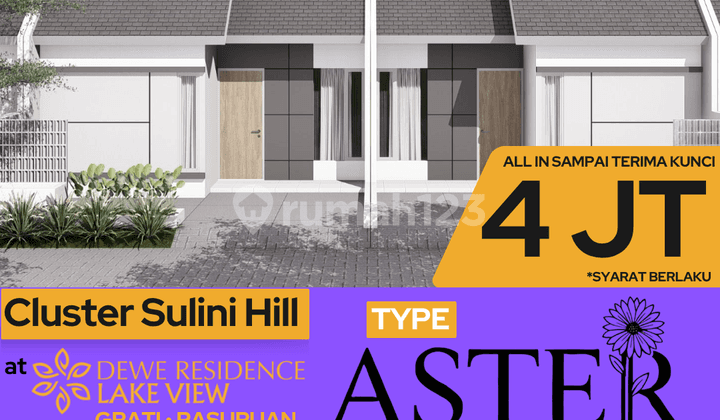 Rumah Subsidi Type Aster Fasilitas Lengkap di Pasuruan