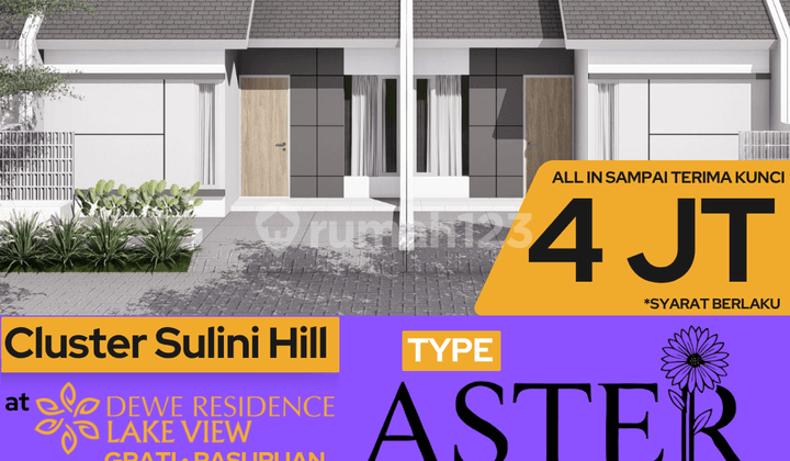 Rumah Subsidi Type Aster Fasilitas Lengkap di Pasuruan