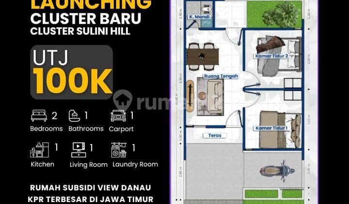 Rumah Aster, Cicilan Flat Cuma 1 Juta! Dekat FASILITAS UMUM
