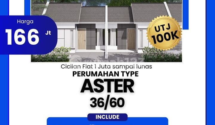 Rumah Nyaman Type Aster, Cicilan Super Ringan