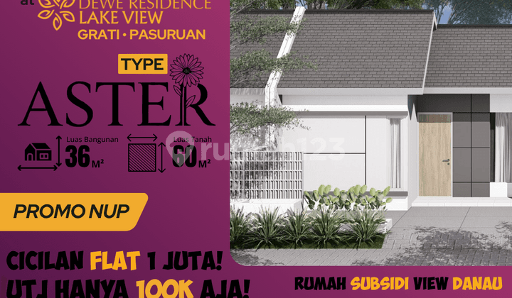 Rumah Minimalis Type Aster, Dekat Tempat Ibadah