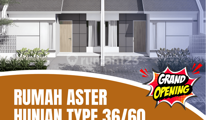 Rumah Murah Grati Tipe 36/60, Tanpa DP Cicilan Ringan