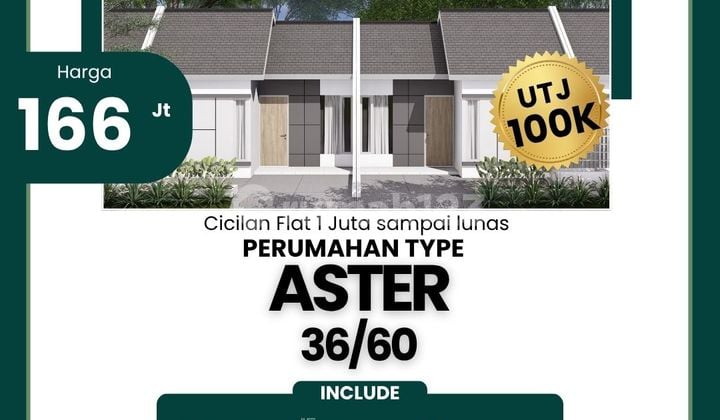 Rumah Murah Type Aster, Tanpa DP Besar!