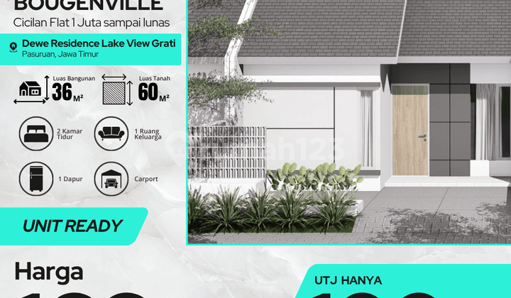 Super Hemat! Tipe Aster 36/60 - Rumah Strategis Dekat RSUD