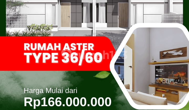 Rumah Aster Grati Pasuruan 166 Jt, Booking Ringan 100Rb, Lokasi Strategis