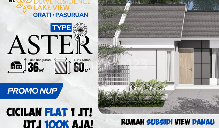 PROMO MENARIK! Cluster Baru Tipe Aster 36/60 - 3 Menit ke Tol