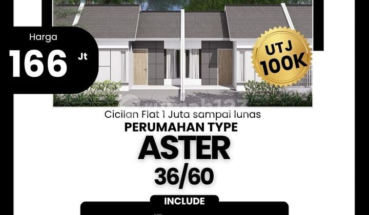 Rumah Minimalis Type Aster, UTJ 100rb