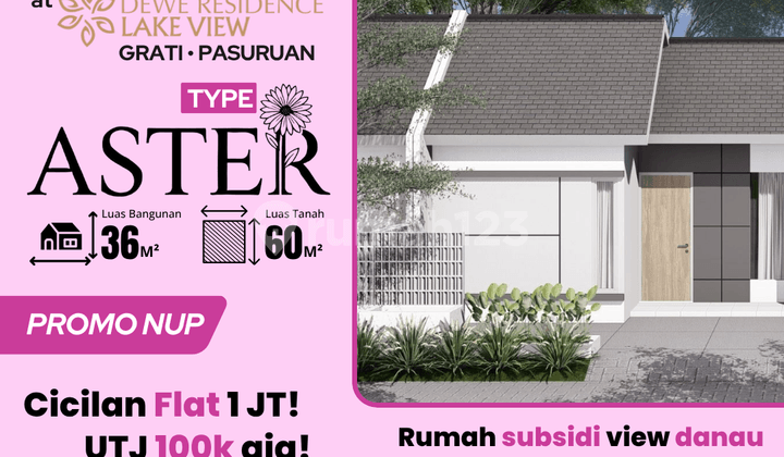Promo NUP Aster Cicilan Flat 1 Jt Blok H1 No 06