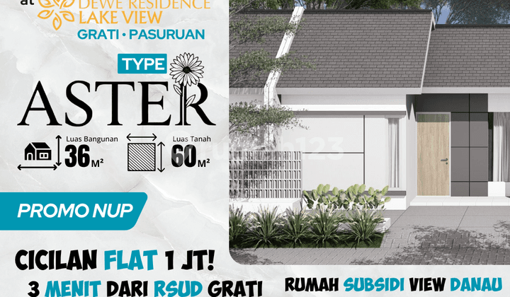 Hunian Strategis Type Aster 36/60 - Dekat Pusat Perbelanjaan