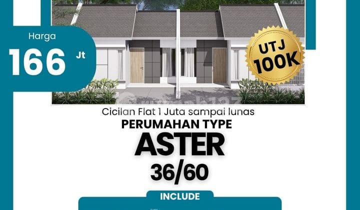 Bayar UTJ 100rb, Punya Rumah type subsidi Aster di Pasuruan