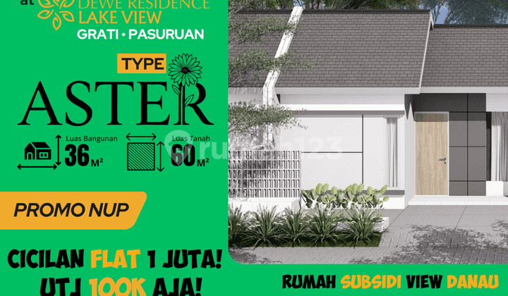 Rumah Subsidi Aster 36/60 Pasuruan - Legalitas Lengkap
