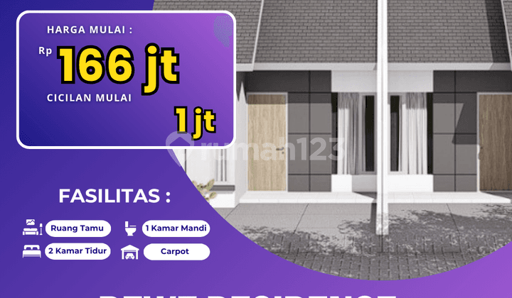 PROMO MENARIK! Tipe Aster 36/60 - Rumah Strategis Dekat Tol