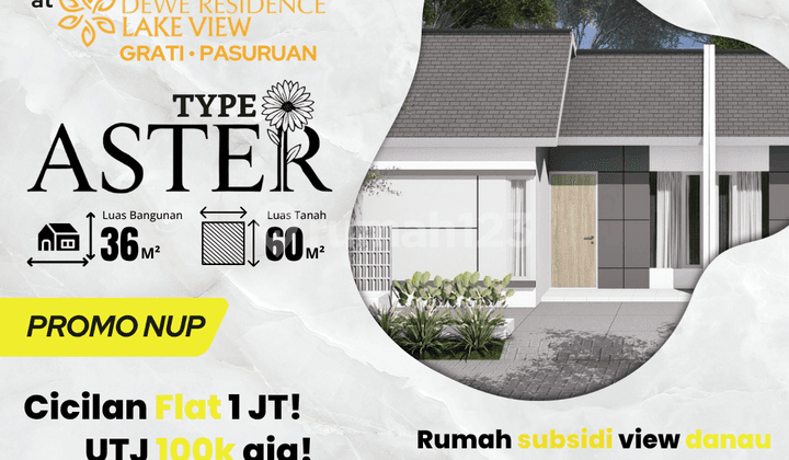 Rumah Murah View Danau Cicilan Ringan 1 Jt-an