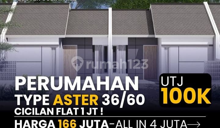 Hunian Type Aster, Bayar UTJ Cuma 100 Ribu