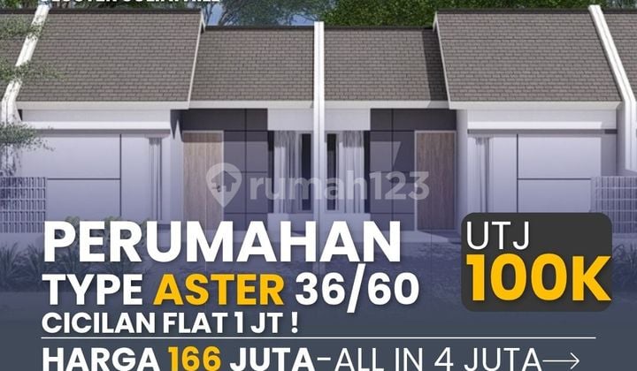 Rumah Impian Type Aster, Cicilan Hanya 1 Juta
