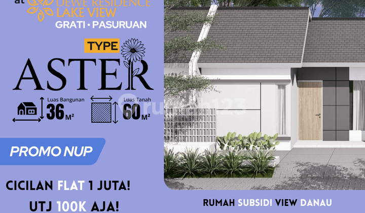 Promo Rumah Subsidi Aster 36/60 , Lokasi Strategis 3 Menit ke Tol