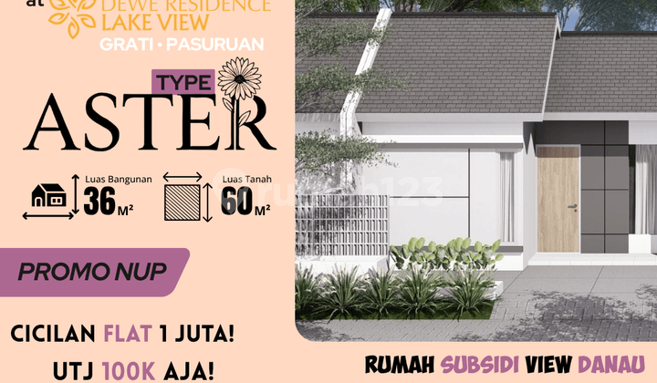 Hunian Aster Strategis di Grati, UTJ Mulai 100 Ribuan