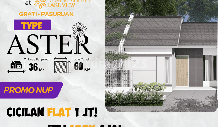 Butuh Uang Cepat! Tipe Aster 36/60 - Rumah Siap Huni, 3 Menit ke RSUD Grati