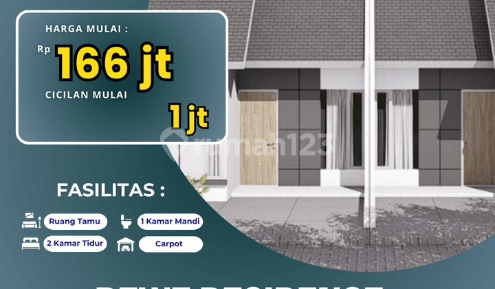 Tipe Aster 36/60 - Rumah Murah Strategis, 1 Jam ke Bromo