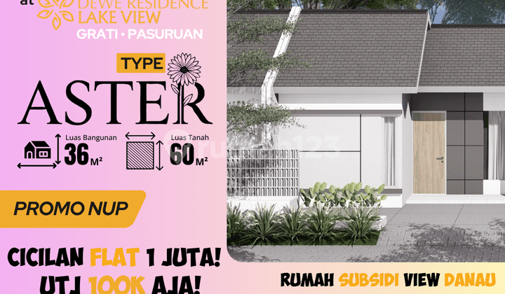 Rumah Subsidi Aster 36/60 Pasuruan - Hemat Biaya Hingga 4 Juta