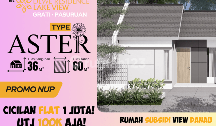 Rumah Subsidi Aster 36/60 Pasuruan - Hemat Biaya Hingga 4 Juta