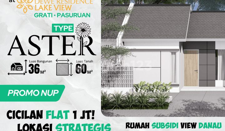 PROMO TERBATAS! Cluster Baru Tipe Aster 36/60 - 3 Menit ke RSUD