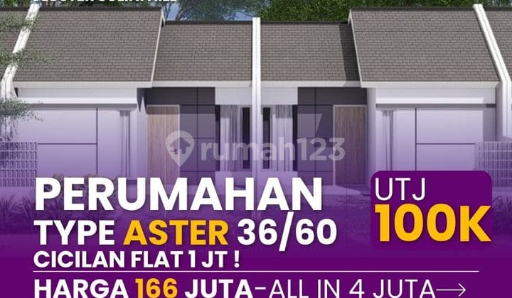 Aster type house UTJ 100 thousand flat installments 1 Million