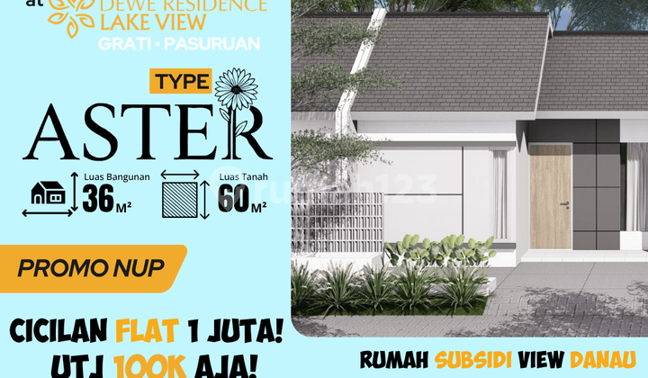 Hunian Type Aster 36/60, All In 4 Juta Sampai Terima Kunci