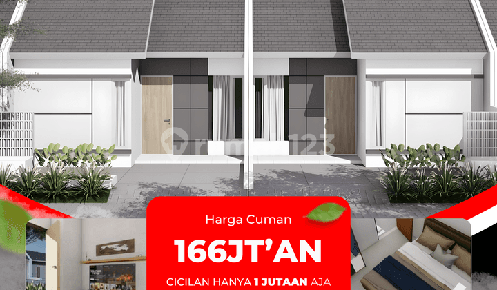 Rumah Aster Grati 166 Juta Tanpa DP Cicilan 1 Juta/Bulan