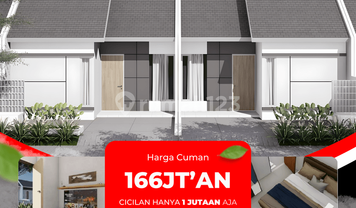 Rumah Aster Grati 166 Juta Tanpa DP Cicilan 1 Juta/Bulan