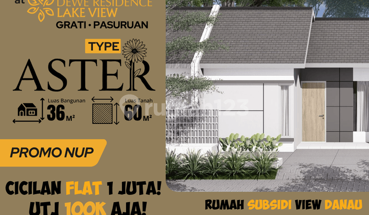 Promo Rumah Murah Area Pandaan Tipe 36/60 Aster Lokasi Strategis