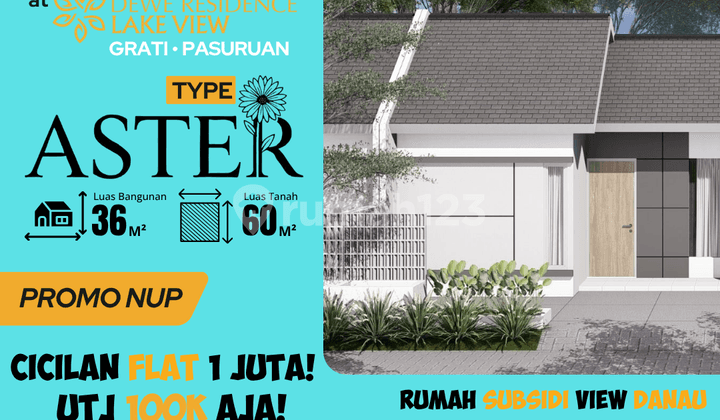 Rumah Type Aster, 3 Menit dari Pasar Trewung