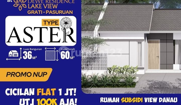 Rumah Murah Aster, UTJ Cuma 100rb Aja!