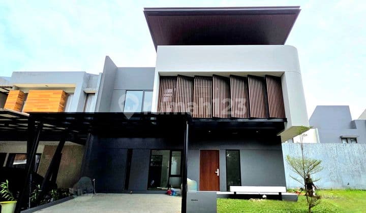 Bangunan Mandiri Contemporary Tropical Di Eminent Bsd