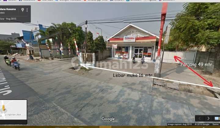 FOR SALE Plot of land on Jl. HALIM PERDANA KUSUMA, JURUMUDI BARU, TANGERANG - BANTEN